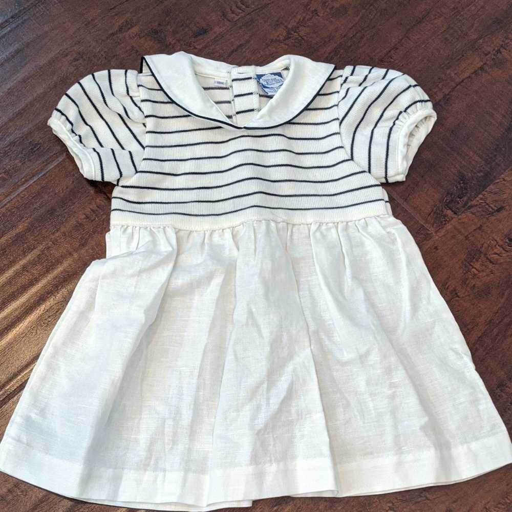 Vintage toddler girls sailor dress